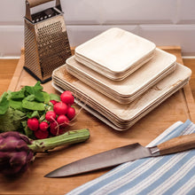 Load image into Gallery viewer, Palm Leaf Plates Square 10" Inch (Set of 25/50/100) - Green EcoTopia