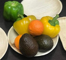 Load image into Gallery viewer, Palm Leaf Platter Tray Round 12" Inch (Set of 50/100/200) - Green EcoTopia