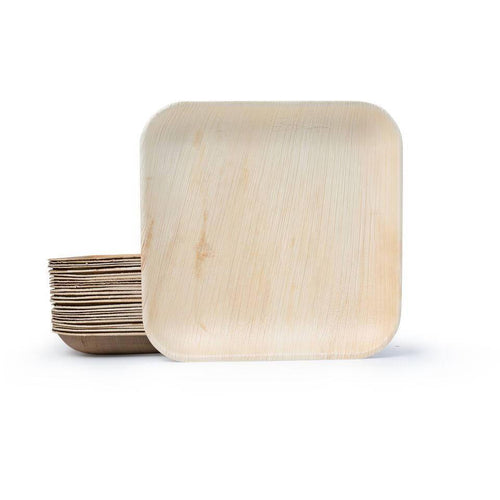 Palm Leaf Plates Square 10