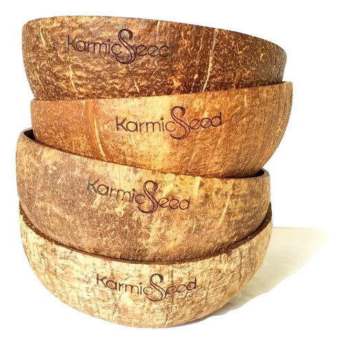 Handmade Coconut Bowls (Set of 4) - Green EcoTopia