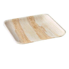 Load image into Gallery viewer, Palm Leaf Plates Square Dinner ALL SIZES Plates 4&quot;-10&quot; Inch (Set of - Green EcoTopia
