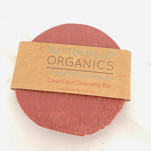 Organic Facial Bar / Organic Face Soap / Rose Clay - Green EcoTopia